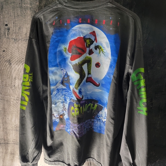 Jim Carrey THE GRINCH long sleeve XL Made in USA - Picture 2 of 4